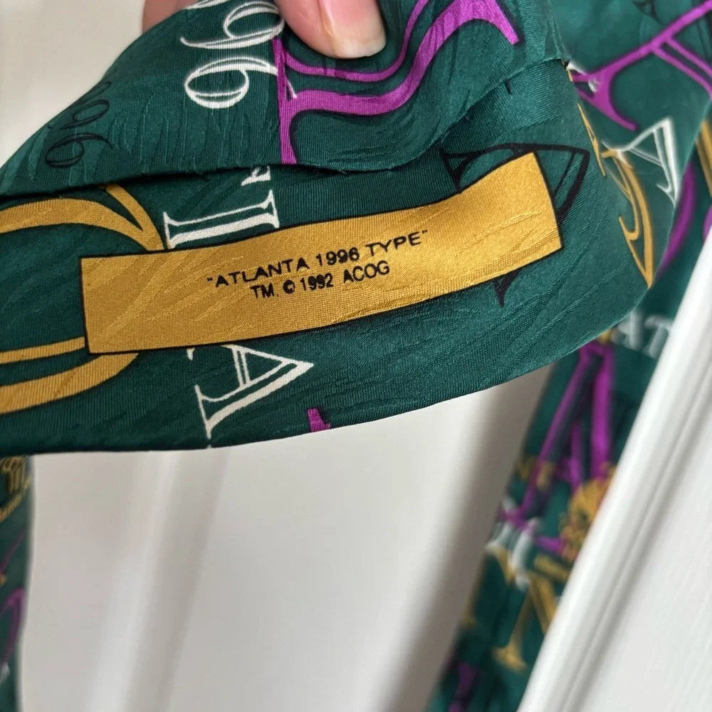 Lot of 2 VTG‎ 1996 Atlanta Olympic Games Collection Ties by Ralph Marlin